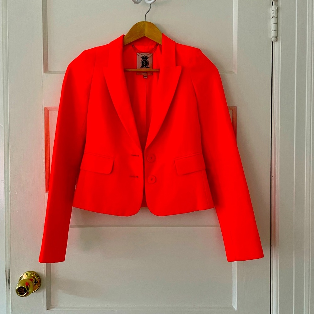 Juicy Couture Neon Orange Blazer